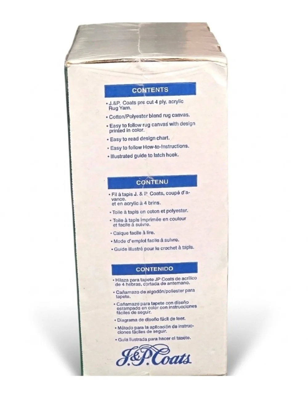 Vintage J&P Coats Nativity Latch Hook Kit - Huge 30"x36" - NEW & Sealed - Picture 5 of 6